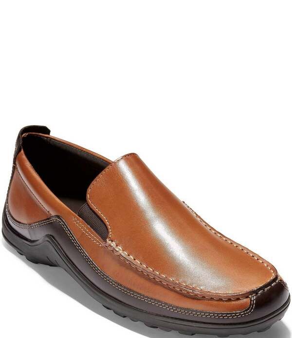 コールハーン メンズ シューズ スリッポン・ローファー レザー Cole Haan Mens Tucker Leather Venetian SlipOn Loafers Tan タン