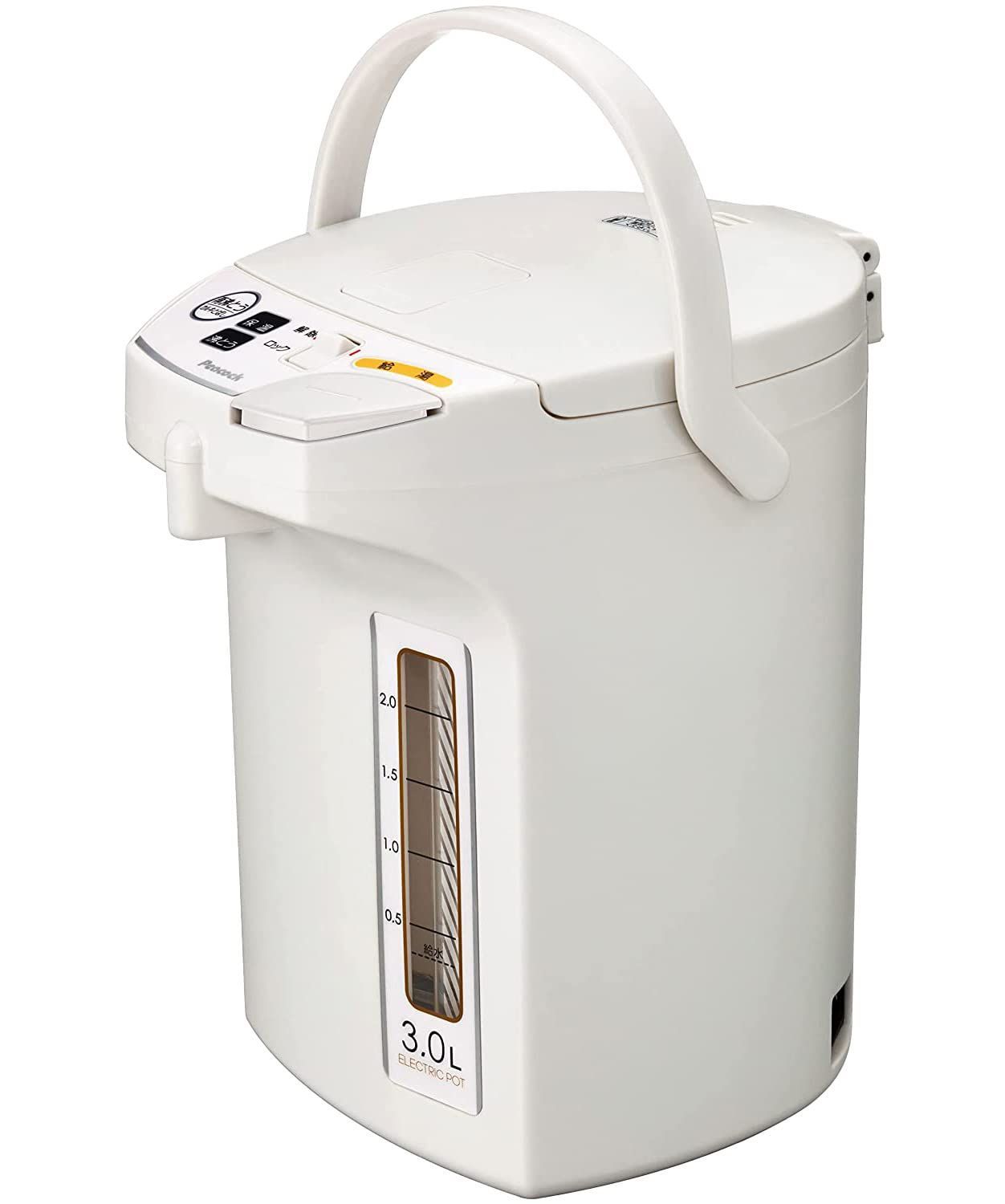 【即日発送】WMJ-30 ホワイト WA/安心機能 お手入れ簡単 WEB限定モデル 保温機能 電動給湯 3リットル 空焚き防止 ポット 電気ポット 保温ポット 湯沸かし ピーコック 3l