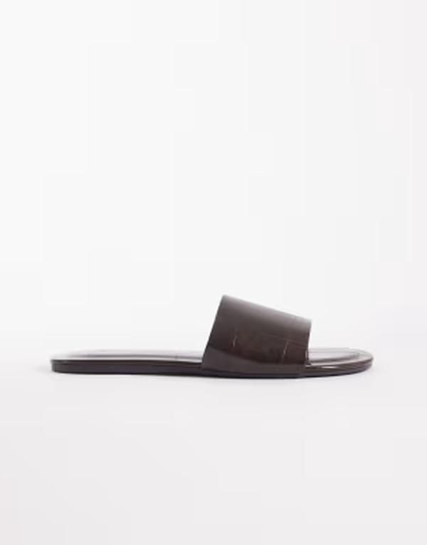 エイソス レディース シューズ サンダル ASOS DESIGN Faith flat sandals in chocolate crochocolate チョコレート 10,066円