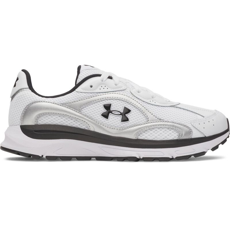 アンダーアーマー レディース シューズ スニーカー Under Armour Tech Runner Mens Running Shoes White Metallic Silver ホワイト