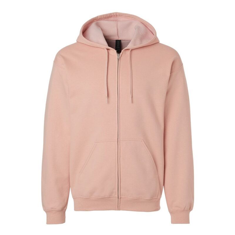 ギルダン レディース アウター ニット・セーター フリース パーカー Gildan Mensoftstyle Fleece Midweight Full Zip Hoodie Dusty Rose 14,615円
