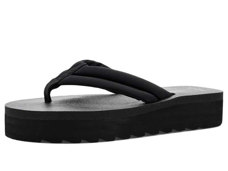 サヌーク レディース シューズ サンダル Sanuk Yoga Puffnstuff Black ブラック