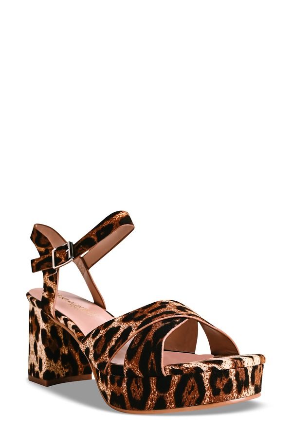 タッチアップ レディース シューズ サンダル プラットフォーム アンクル Touch Ups Toby Ankle Straplatform Sandaleopard アニマル 18,485円