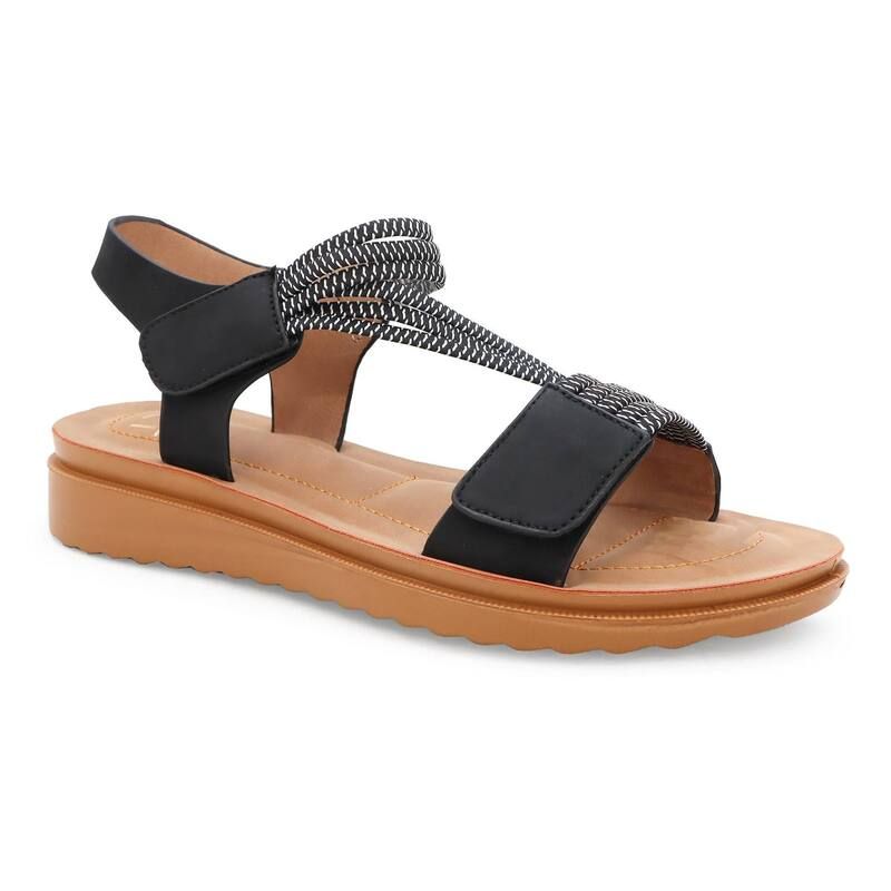 ヨキ レディース シューズ サンダル Yoki Womens Bedford Strappy Sandal Dresshoes Black ブラック 10,281円