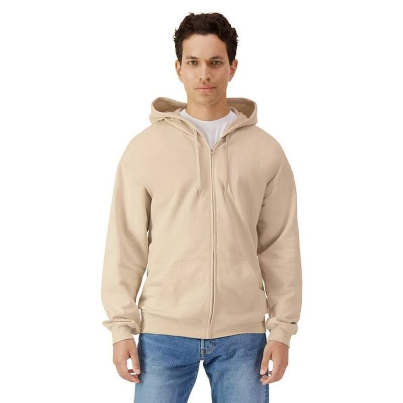 ギルダン レディース アウター ニット・セーター フリース パーカー Gildan Mensoftstyle Fleece Midweight Full Zip Hoodie Sand サンド 14,615円