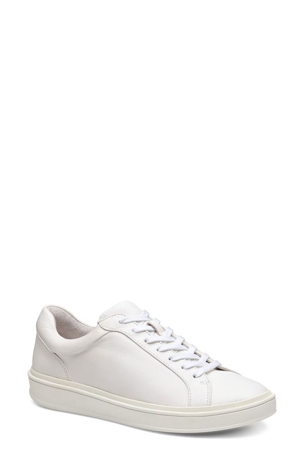 ジョンストンアンドマーフィー レディース シューズ スニーカー Johnston Murphy Ashley Sneaker White Glove Leather ホワイト