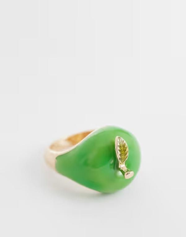 リクレイム ヴィンテージ レディース アクセサリー リング Reclaimed Vintage chubby green apple ringreen グリーン