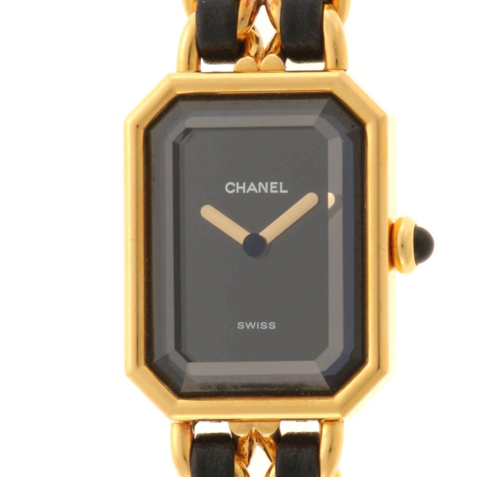 CHANEL シャネル プルミエールM H0001 GP/革 ブラック レディース【中古】430