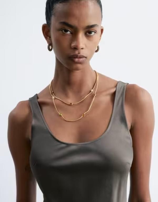 アンドアザーストーリーズ レディース トップス ワンピース ミニ サテン Other Stories mini satin slip dress mole ブラウン