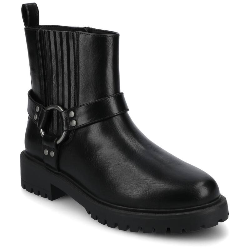 ジャーニー レディース シューズ ブーツ・レインブーツ アンクル Journee Kalistah Womens Moto SlipOn Lug Sole Ankle Boots Black ブラック 18,801円
