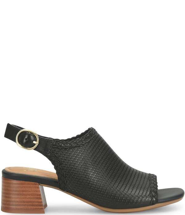 ソフト レディース シューズ サンダル レザー ヒール Sofft Lois Embossed Leather Slingback Heel Sandals Black ブラック 23,532円