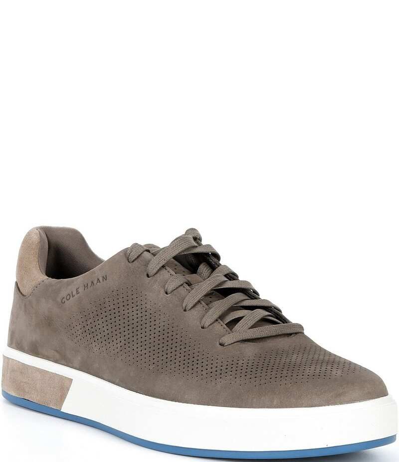 コールハーン メンズ シューズ スニーカー Cole Haan Mens GrandPro Angleace Perforated Nubuck Sneakers MorelIrish CoffeeS