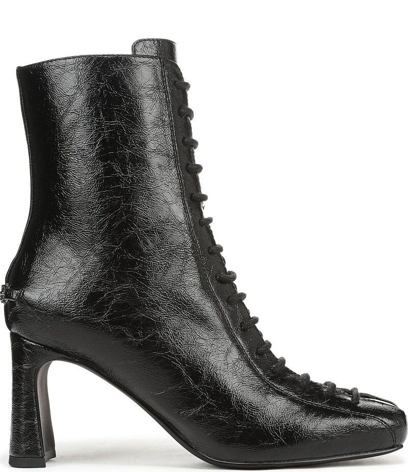 サムエデルマン レディース シューズ ブーツ・レインブーツ レース Circus NY by Sam Edelman Kendra Glossy Lace Up Dress Booties Black