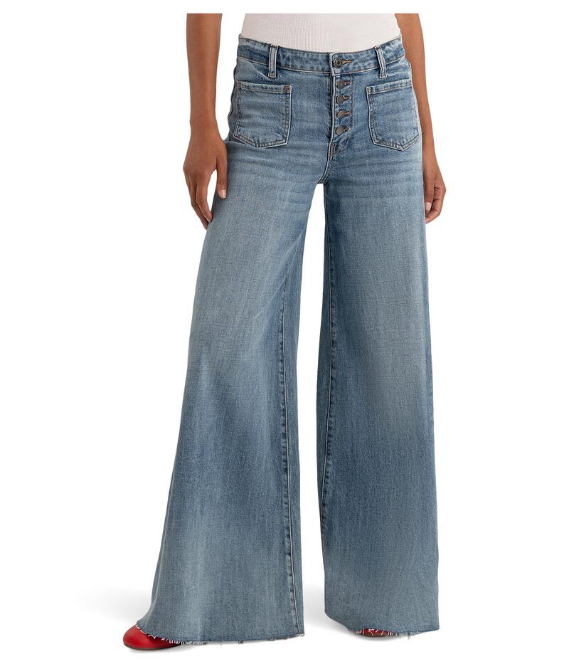 カットフロムザクロス レディース ボトムス デニムパンツ ワイドレッグ KUT from the Kloth Blake HighRise Super Wide Leg W Patch Pockets 22,484円