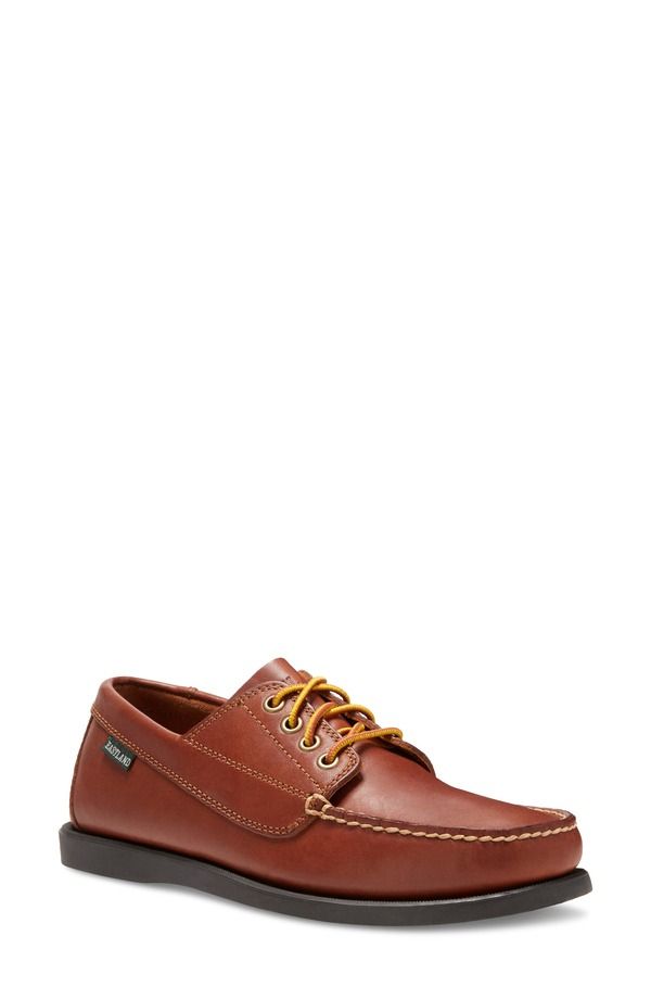 イーストランド メンズ シューズ オックスフォード ダービー Eastland Falmouth Moc Toe Derby Tan タン