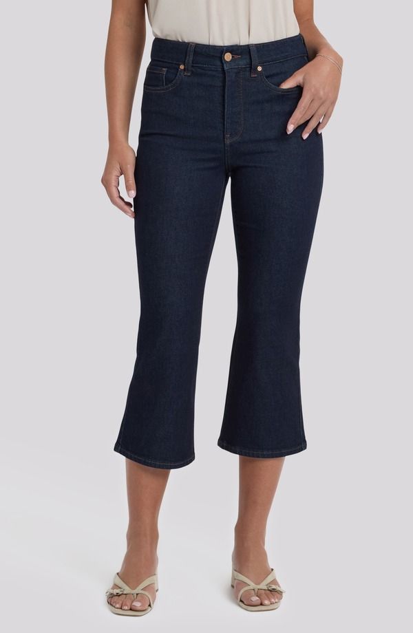 エヌワイディージェイ レディース ボトムス カジュアルパンツ ハイウエスト ジーンズ NYDJ Monica High Waist Crop Kick Flare Jeans Magical
