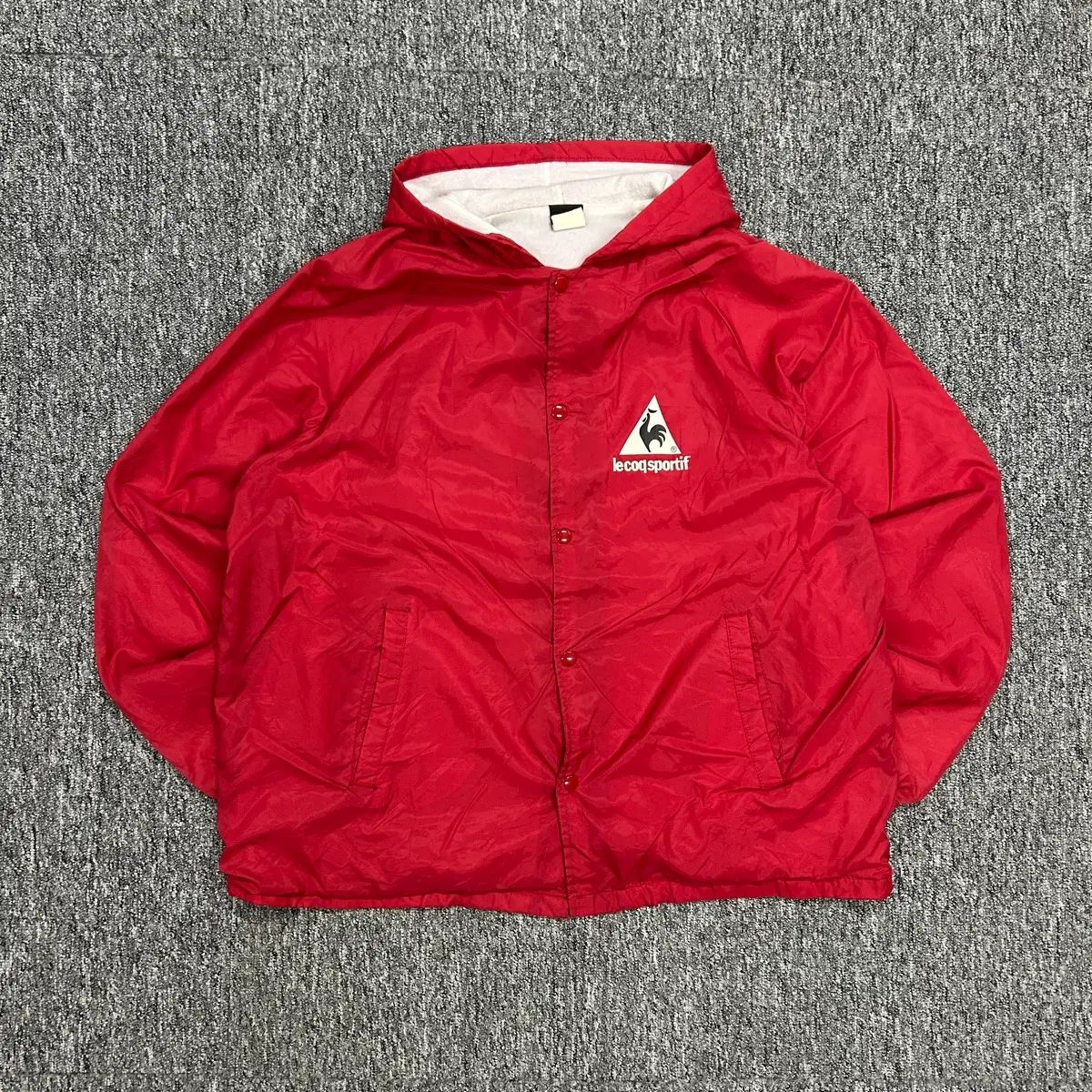 le coq sportif ルコックスポルティフ レッド ウィンドブレーカー ジャケット XL