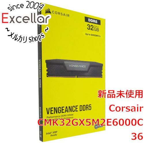 [bn:0] Corsair　CMK32GX5M2E6000C36　DDR5 PC5-48000 16GB 2枚組