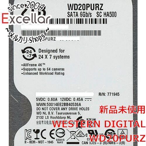 [bn:16] Western Digital製HDD　WD20PURZ　2TB SATA600 5400