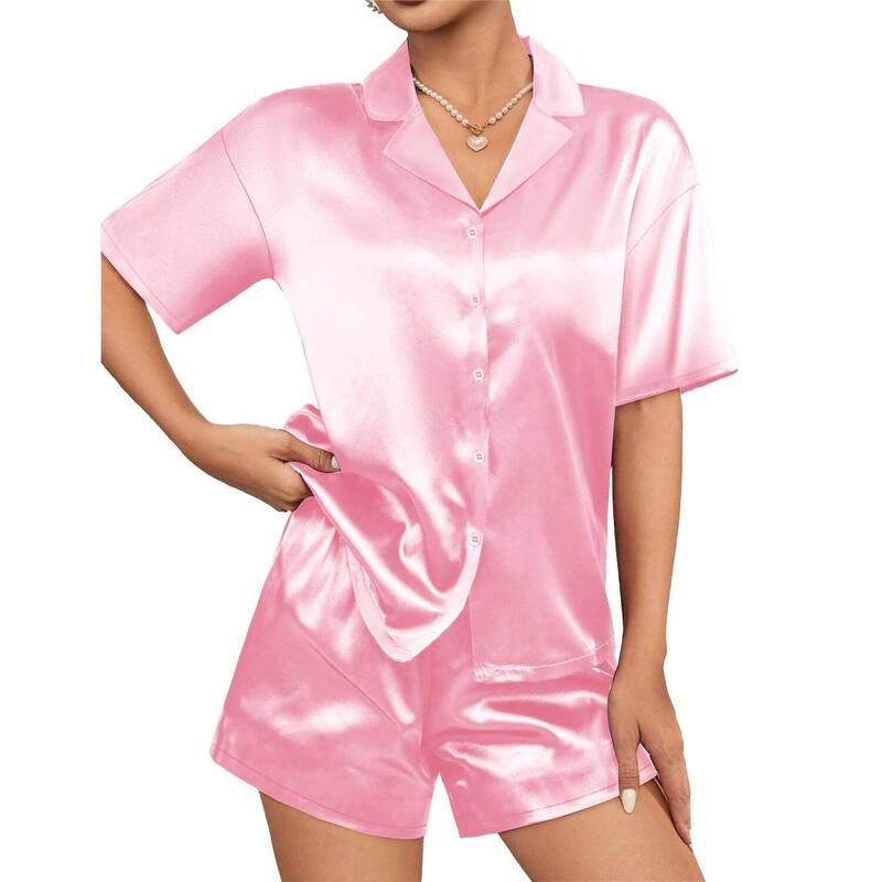 エコアー レディース アンダーウェア ナイトウェア ボタンダウン ショートパンツ ダウン Ekouaer Womens Pajamaset Short Sleeve Sleepwear Button