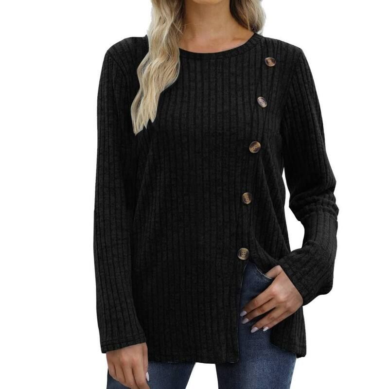 イエスファッション レディース トップス シャツ クルーネック セーター ニット Yesfashion Womens Long Sleeve Knit Shirts Crew Neck Solid C 8,736円
