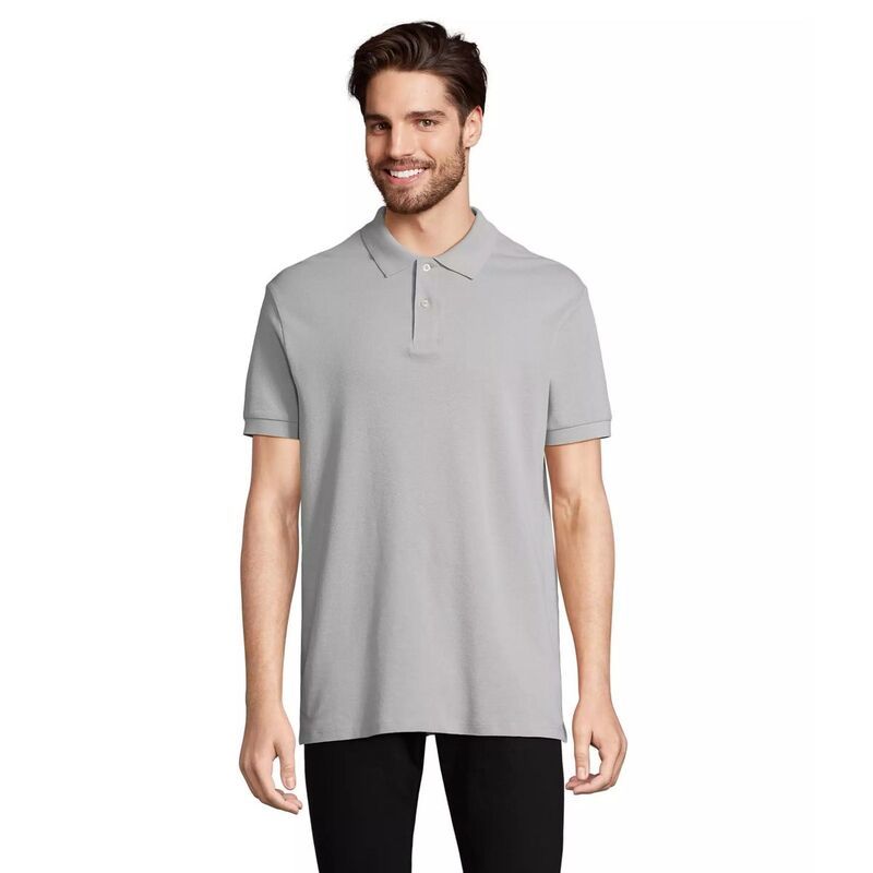 ソルズ レディース トップス シャツ SOLS Unisex Adult Pacific Pique Twineedle Stitch Polo Shirt Pure Gray グレー