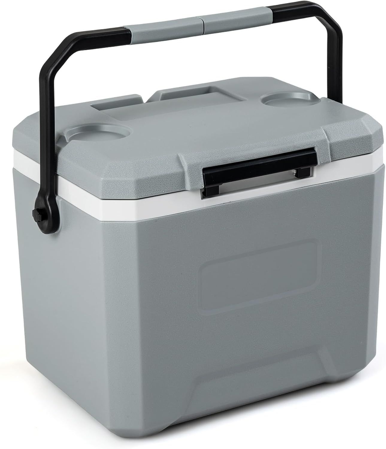 GYMAX クーラーボックス 16L 小型 保冷力抜群 頑丈 3層構造 ドリンクホルダー付 キャンプ 釣り ピクニック 部活 運動会 6,755円