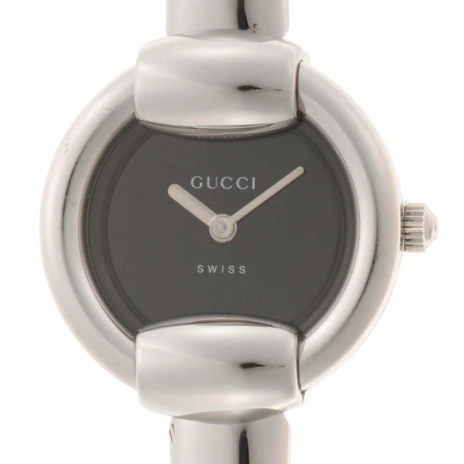 GUCCI グッチ 1400L 1400L 腕時計 ステンレス ブラック文字盤 クオーツ ブラック文字盤 レディース【中古】431