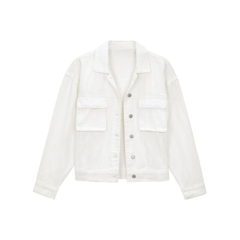 インスパイア シック レディース アウター ジャケット・ブルゾン ボタンダウン デニム INSPIRE CHIC Womens Oversizedenim Jacket Button Down Poc