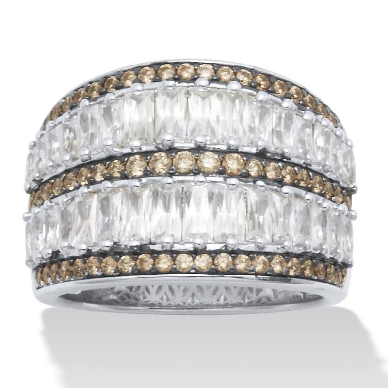 パームビーチジュエリー レディース アクセサリー リング PalmBeach Jewelry 35 TCW Antiquedome TwoTone Cubic Zirconia Cocktail Ri 12,565円