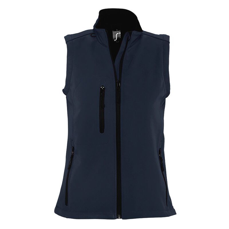 ソルズ レディース アウター ジャケット・ブルゾン SOLS WomensLadies Rallye Soft Shell Bodywarmer Jacket French Navy ネイビー