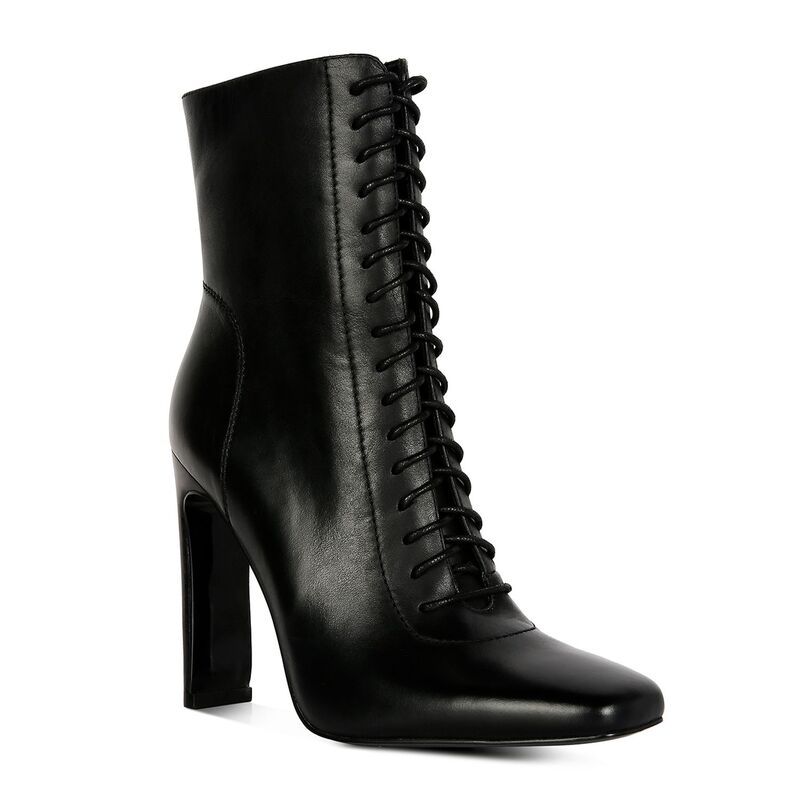 ラグアンドコー レディース シューズ ブーツ・レインブーツ アンクル レザー Rag Co Wyndham Womens Leather Ankle Boots Black ブラック