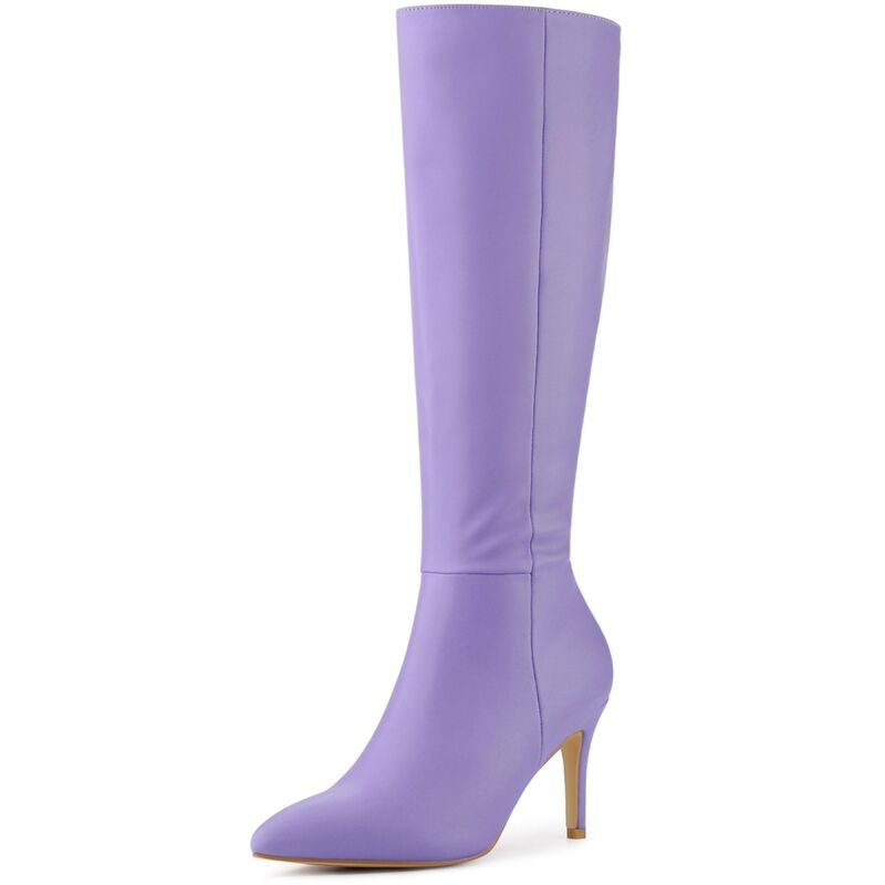 ブリスフルステップ レディース シューズ ブーツ・レインブーツ ヒール BLISSFUL STEP Higheels Pointed Toe Stiletto Heel Knee High Boots