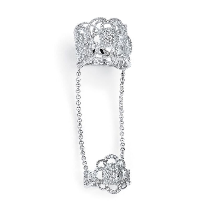 パームビーチジュエリー レディース アクセサリー リング ヴィンテージ フラワー柄 フラワー PalmBeach Jewelry 158 TCW CZ VintageInspired Floral M 27,170円