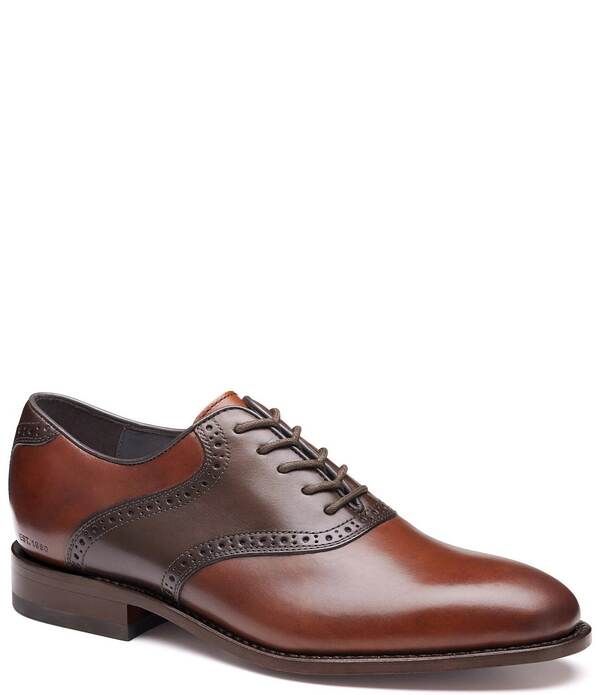ジョンストンアンドマーフィー メンズ シューズ オックスフォード レザー Johnston Murphy Mens Melton Leather Saddle Oxfords TanBrown ブラウ 40,170円