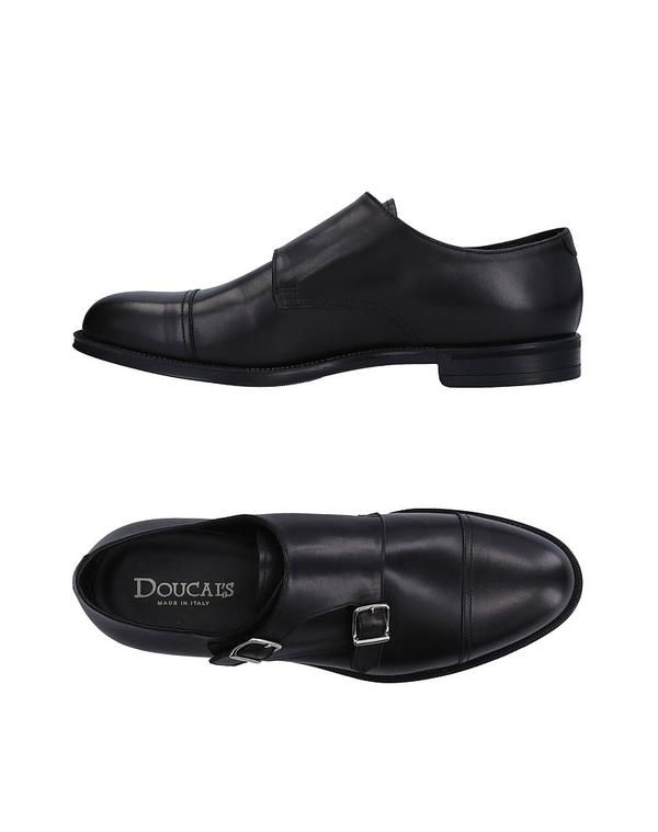 ドンカルズ メンズ シューズ スリッポン・ローファー モカシン DOUCALS Black ブラック