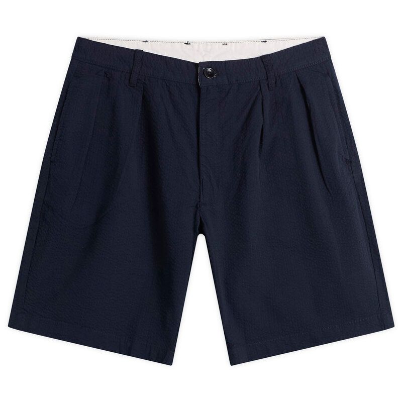 サービスワークス メンズ ボトムス ハーフパンツ・ショーツ ショートパンツ Service Workseersucker Partimer Shorts Dark Navy ネイビー 16,775円