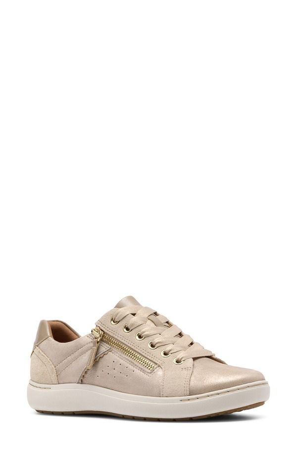 クラークス レディース シューズ スニーカー Clarks Nalle Zen Sneaker Women METALLIC メタリック
