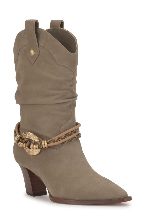 ジェシカシンプソン レディース シューズ ブーツ・レインブーツ Jessica Simpson Hanie Western Boot Women LIGHT GREY グレー