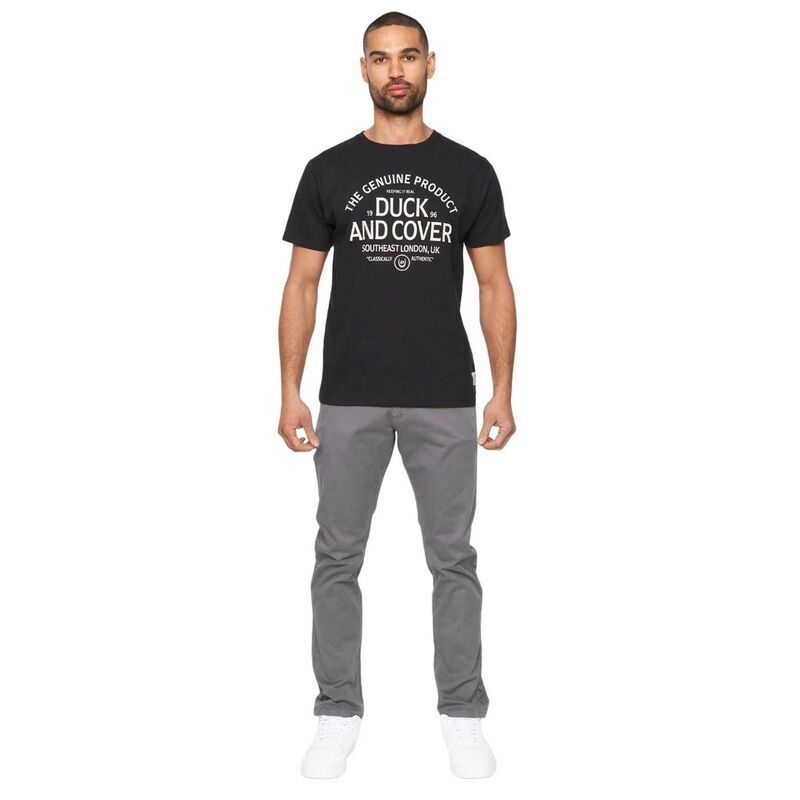 ダックアンドカバー メンズ ボトムス カジュアルパンツ Duck and Cover Mens Moretor Chinos Dark Grey グレー
