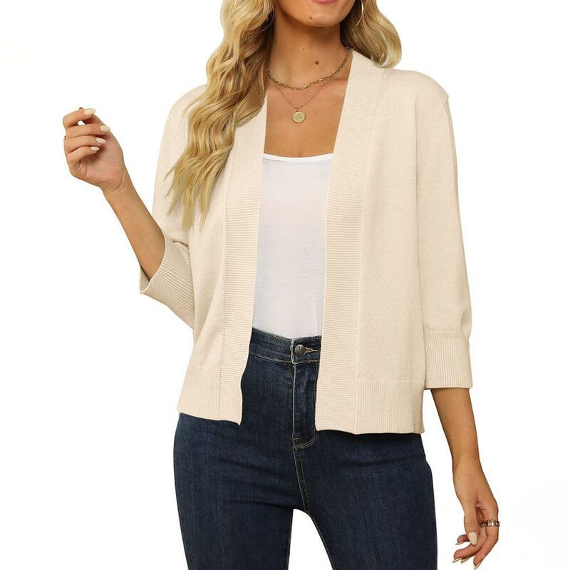 ミスキー レディース アウター ジャケット・ブルゾン セーター カーディガン クロップド MISSKY Womens 34 Sleeve Cropped Cardigan Sweater Open F 9,235円