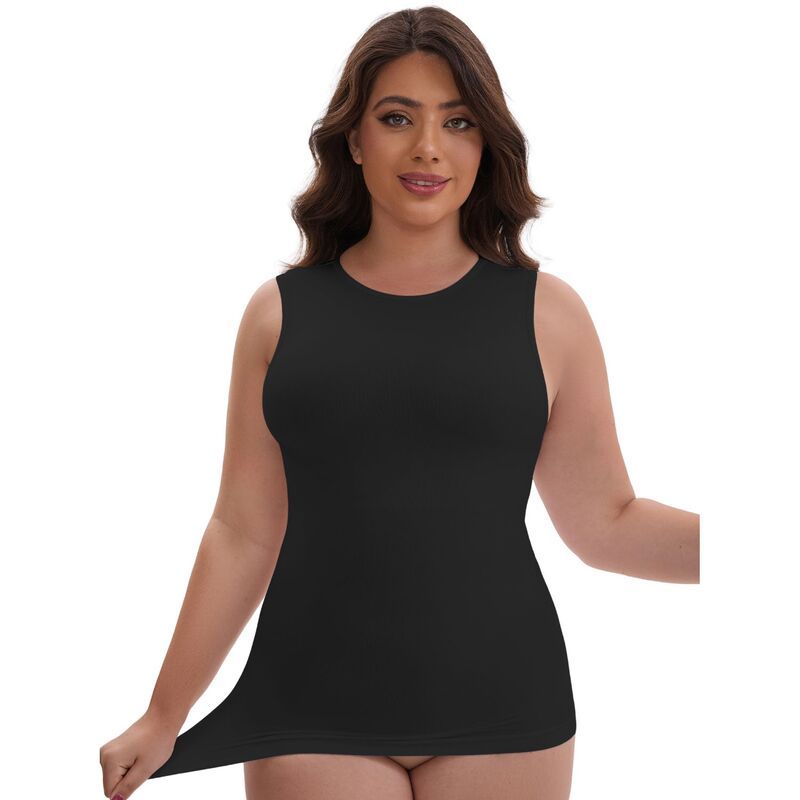 インスパイア シック レディース トップス シャツ クルーネック ノースリーブ INSPIRE CHIC Womens Tummy Control Slimming Waist Shaper Tank 7,884円