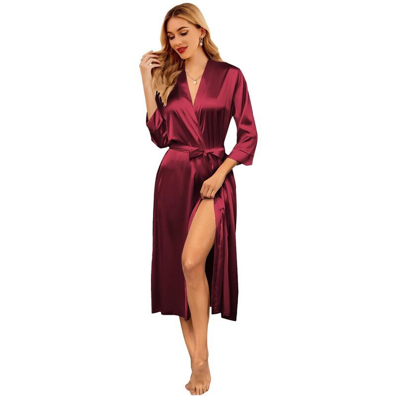 エコアー レディース アンダーウェア ナイトウェア サテン シルク Ekouaer Silk Robes for Women Long Satin Bridesmaid Wedding Party R 9,840円