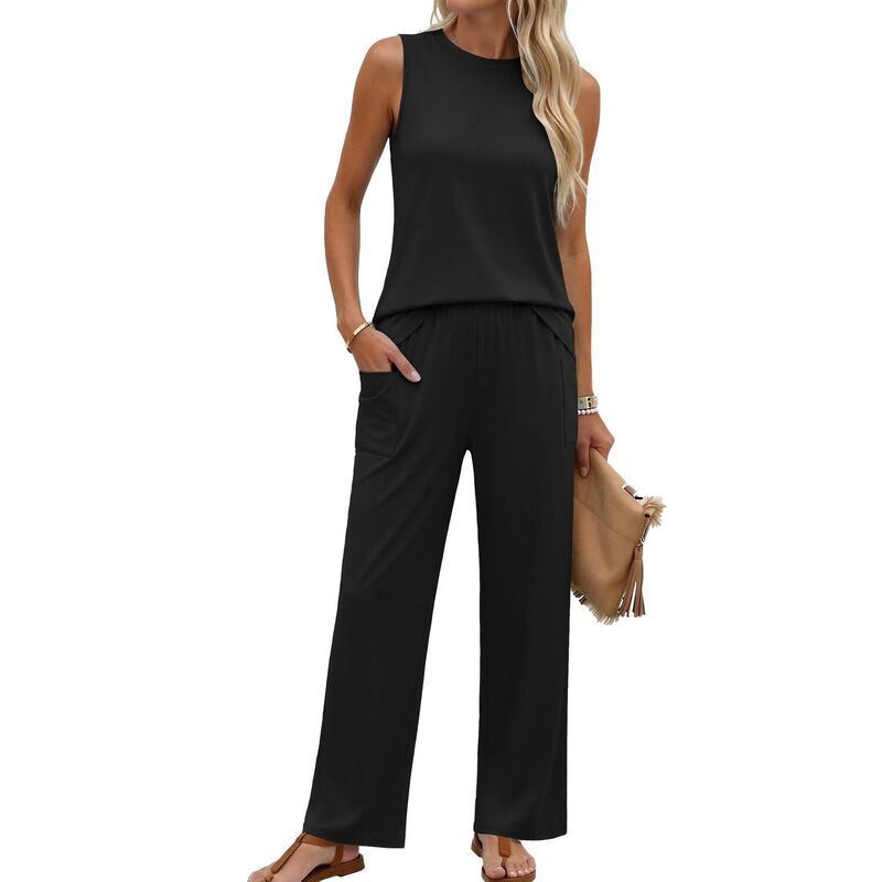 エコアー レディース アンダーウェア ナイトウェア パンツ Ekouaer Two Piece Sets for Women Summer Outfits Lounge Tank Tops and P