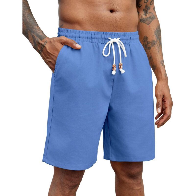 クーファンディ メンズ ボトムス ハーフパンツ・ショーツ ショートパンツ リネン COOFANDY Men Linen Shortsummer Drawstring Elastic Waist Cas 10,991円