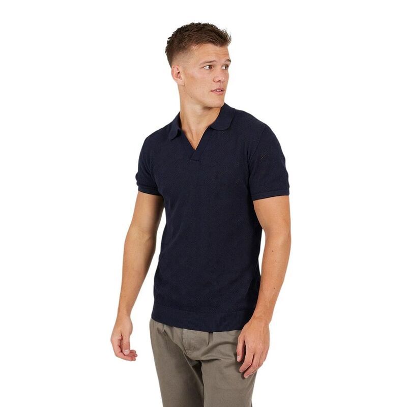 ブレーブソウル メンズ トップス Tシャツ ポロシャツ 半袖 Brave Soul Mens Open Collar ShortSleeved Polo Shirt Midnight Navy ネイビ 12,030円