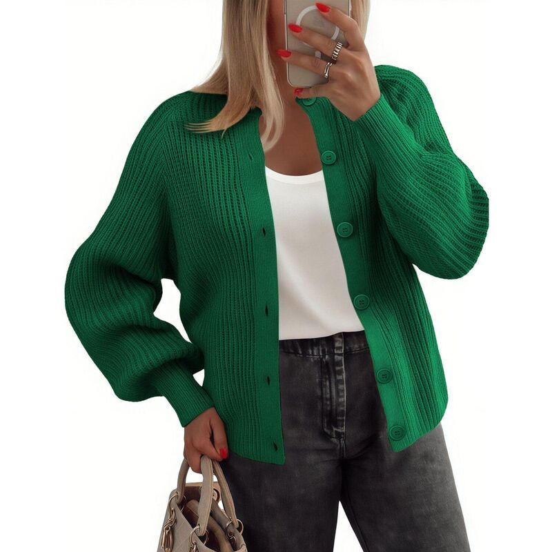 ジーグー レディース アウター ニット・セーター ボタンダウン クルーネック カーディガン ダウン Zeagoo Womens Long Sleeve Chunky Knit Crew Neck Bu 13,305円