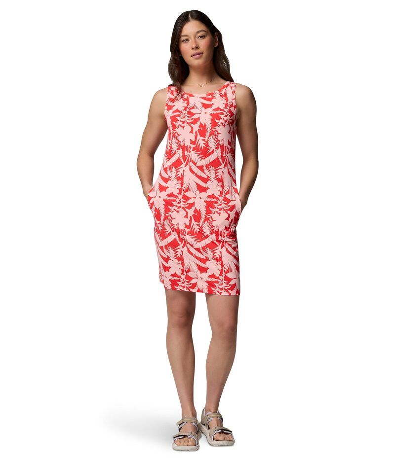 コロンビア レディース トップス ワンピース プリント Columbia Chill River Printedress Poppy RedBotaniflage Tonal レッド