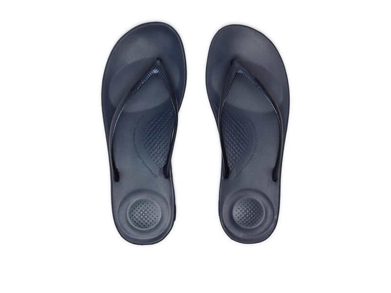 フィットフロップ レディース シューズ サンダル FitFlop Iqushion Ergonomic FlipFlop Midnight Navy 2 ネイビー