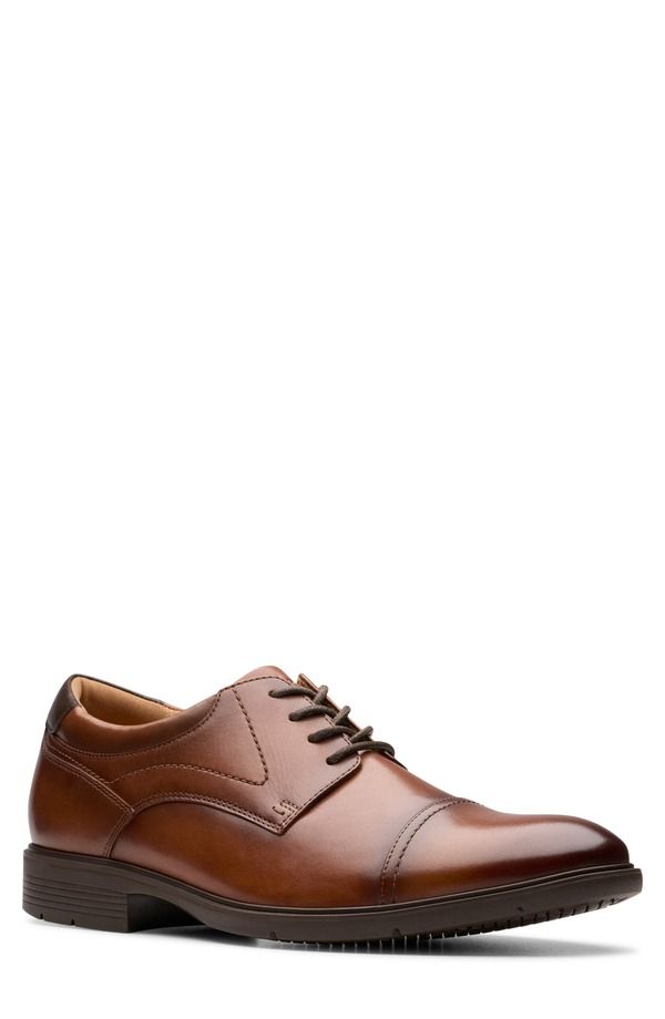 クラークス メンズ シューズ ダービー キャップ Clarks Eldredge Cap Toe Derby Men DARK TAN LEATHER タン 27,820円